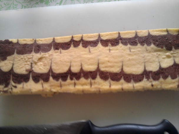 Dvojfarebné čokoládové rezy (fotorecept) - obrázok 4