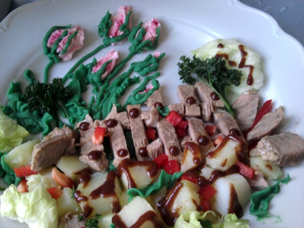 Bravčová krkovička na cesnaku s mascarpone a zemiakmi (fotorecept) - obrázok 3