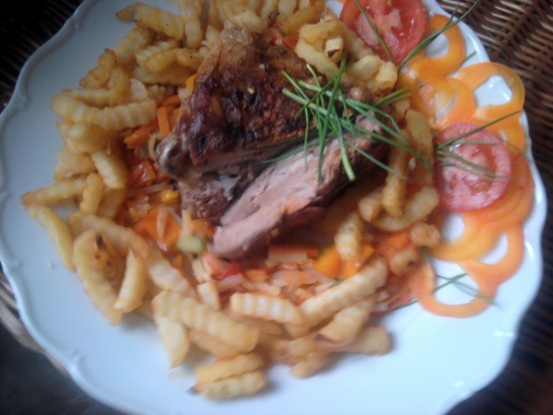 Pečené morčacie stehno so zelerom a mrkvou (fotorecept) - obrázok 3