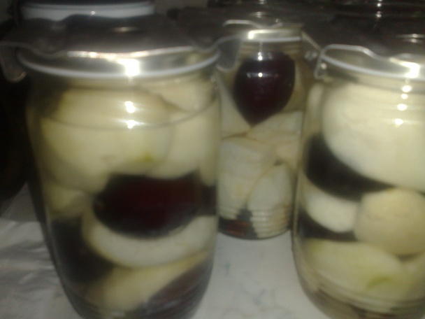 Jablká so slivkami , dia (fotorecept) - obrázok 1