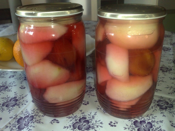 Jablká so slivkami , dia (fotorecept) - obrázok 2