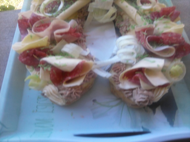 Slaná torta na oslavu (fotorecept) - obrázok 5