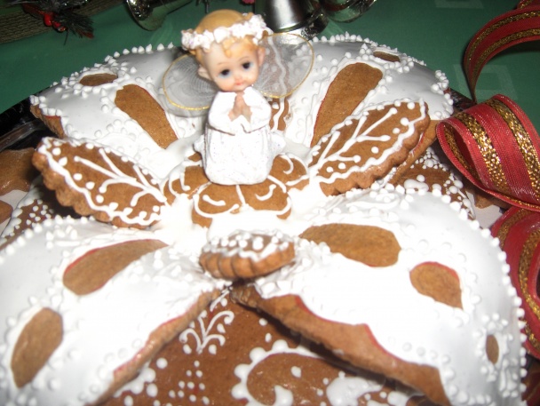 Vianočný medovníkový kvet (fotorecept) - obrázok 8