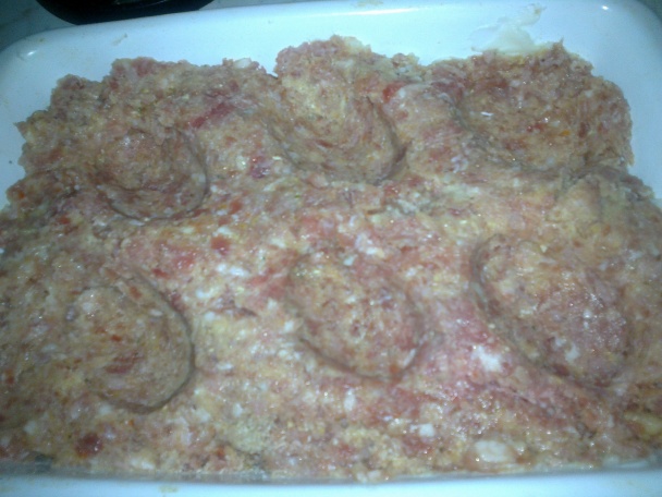 Zapečené mleté mäso s vajíčkom (fotorecept) - obrázok 1