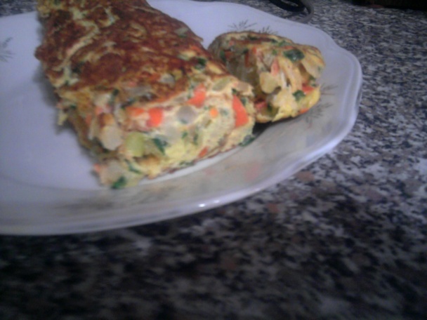 Zeleninová omeletová roláda (fotorecept) - obrázok 6