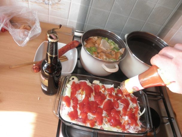 Mäso utopené v kečupovom pive (fotorecept) - obrázok 3