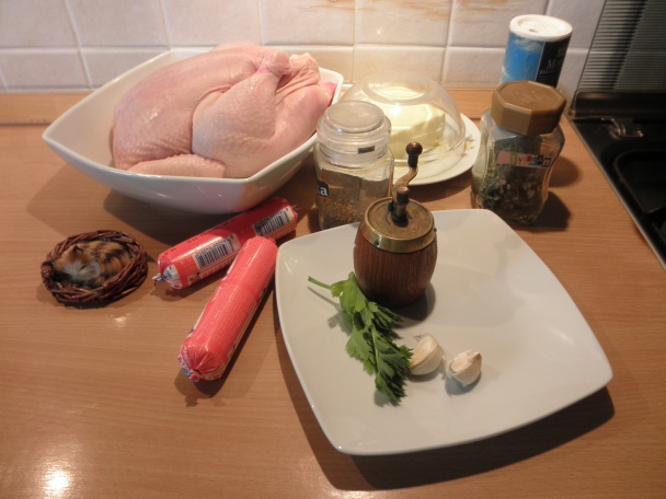 Syrokrém obložený kurčaťom a hubová ryža  - obrázok 1