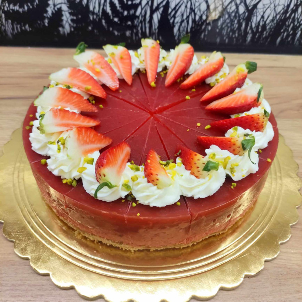 Jahodový cheesecake (fotorecept) - obrázok 6