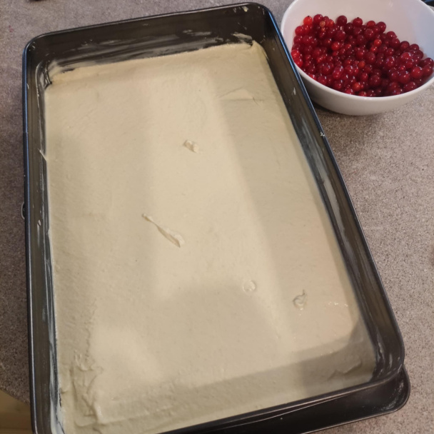 Ríbezľový koláč so snehom (fotorecept) - obrázok 1