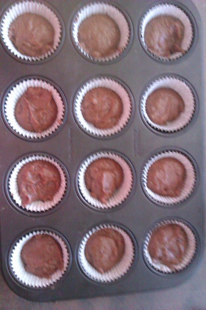 Čokoládovo-ovocné muffins (fotorecept) - obrázok 5