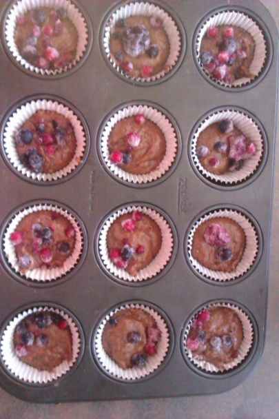 Čokoládovo-ovocné muffins (fotorecept) - obrázok 6