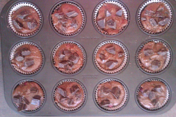 Čokoládovo-ovocné muffins (fotorecept) - obrázok 8