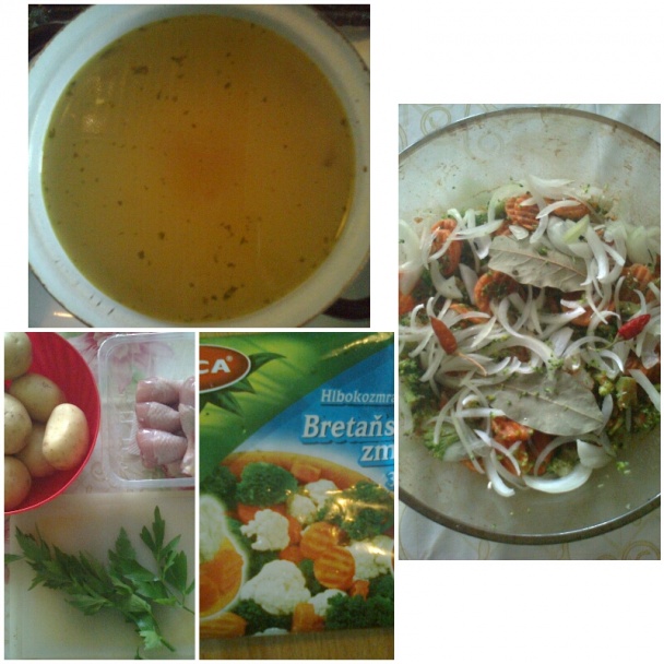 Pečené kuracie stehienka na zelenine - obrázok 1