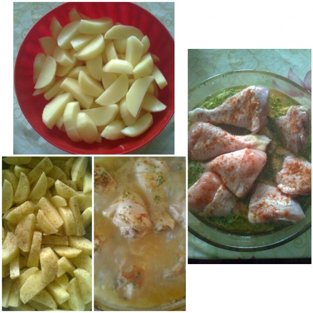 Pečené kuracie stehienka na zelenine - obrázok 2