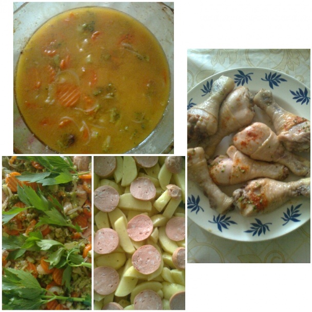 Pečené kuracie stehienka na zelenine - obrázok 3