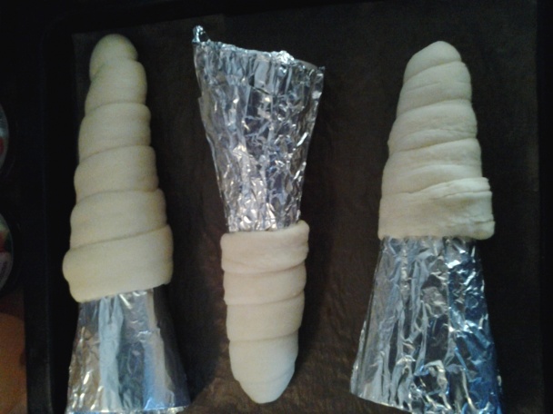 Kysnuté kornútky plnené šalátom z čínskej kapusty (fotorecept) - obrázok 2