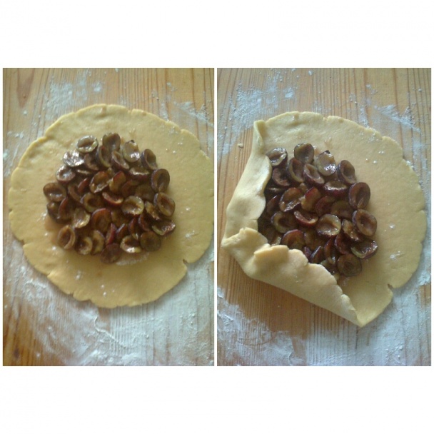 Vidiecky slivkáč - Rustical plum tart (fotorecept) - obrázok 2