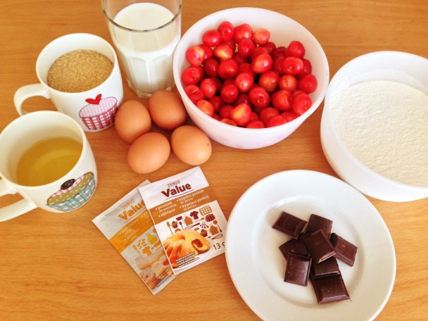 Čerešňová bublanina s čokoládou (fotorecept) - obrázok 1