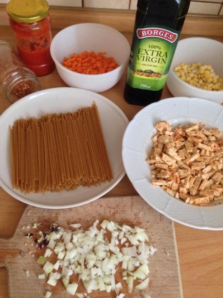 Celozrnné špagety s tofu na čínsky spôsob Vegan (fotorecept) - obrázok 1