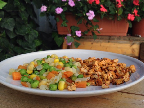 Tofu so zeleninou vegan - obrázok 3