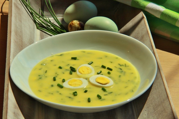 Žĺtková polievka s pažitkou - obrázok 1