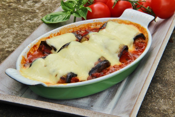 Zapečené lilkové závitky (fotorecept) - obrázok 3