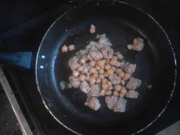 Sójové kocky s cícerom a šampiňónmi (fotorecept) - obrázok 2