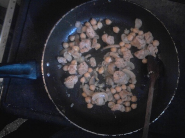 Sójové kocky s cícerom a šampiňónmi (fotorecept) - obrázok 3