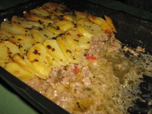 Zapekané zemiaky s baklažánom - obrázok 4