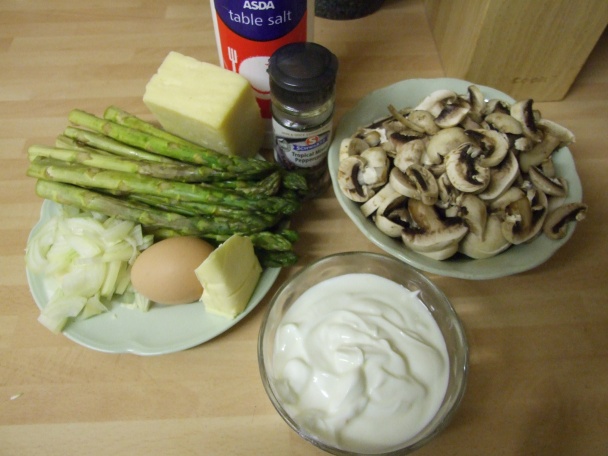 Zapekaná špargľa so šampiňónmi (fotorecept) - obrázok 1