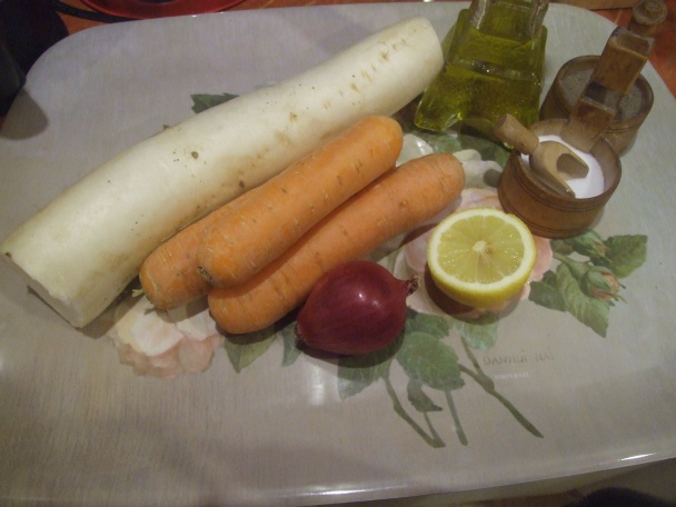 Šalát z bielej reďkovky (fotorecept) - obrázok 1