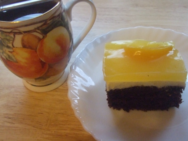 Tvarohovo-ovocný koláč so zlatoklasovou polevou  (fotorecept) - obrázok 7