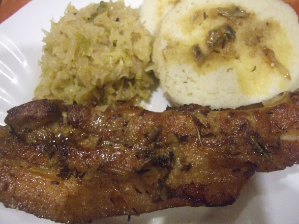 Pečený bôčik s duseným kelom ako prílohou (fotorecept) - obrázok 5