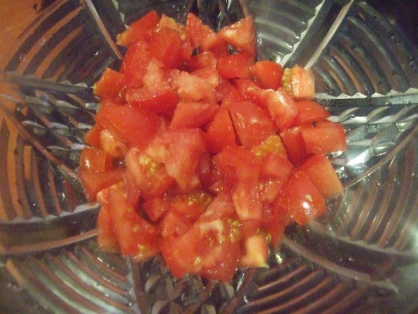 Šalát z paradajok a chleba (fotorecept) - obrázok 1