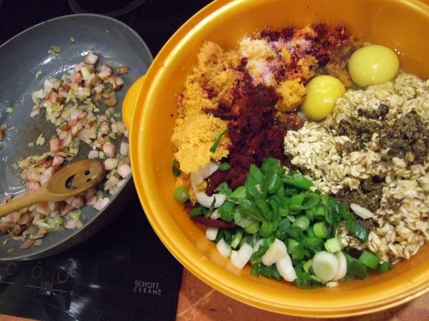 Ovseno-slaninkové fašírky so zeleninou (fotorecept) - obrázok 1