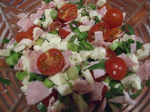 Pečené papriky s mozzarellou a mladou cibuľkou (fotorecept) - obrázok 2