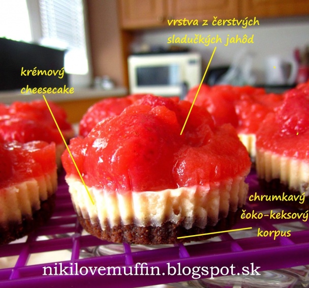 Mini cherry cheesecake - obrázok 4