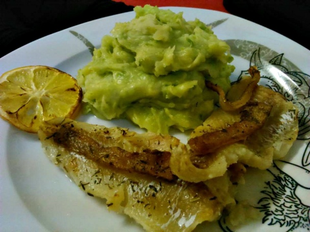 Grilovaná treska so slaninou a hráškovým pyré (fotorecept) - obrázok 5