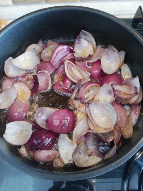 Zapekané karé s nivou a karamelizovanou cibuľkou (fotorecept) - obrázok 1