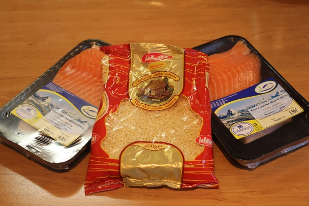 Tarhoňové ,,rizoto,, s lososom (fotorecept) - obrázok 1