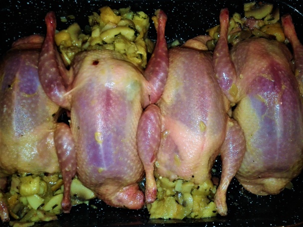 Pečená prepelica s tekvicovo-batatovým prívarkom (fotorecept)  - obrázok 3