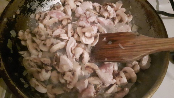 Kuracinka na smotane so šampiňónmi (fotorecept) - obrázok 3