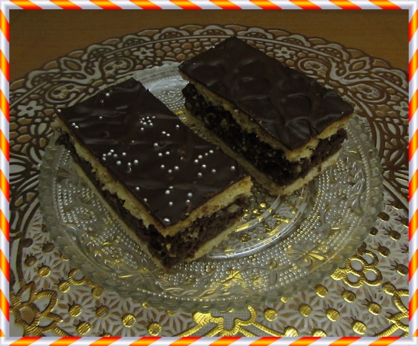 Sviatočné jablkovo-orechovo-kakaové rezy (fotorecept) - obrázok 13