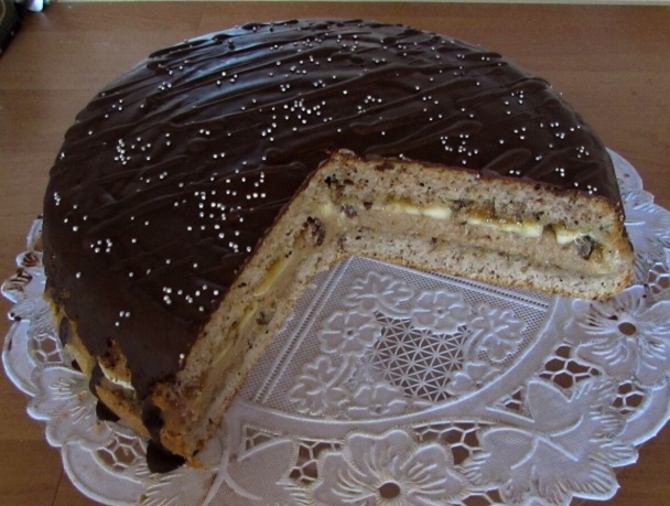 Rezy plnené piškotovo-orechovým krémom na spôsob torty (fotorecept) - obrázok 12