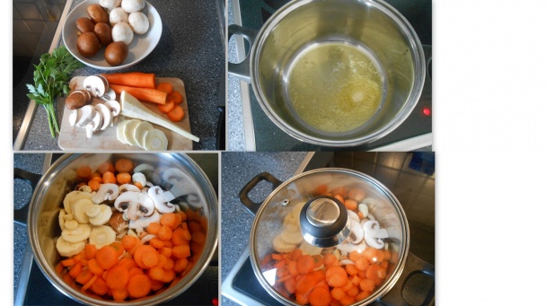 Šampiňónovo-krémová polievka - obrázok 1