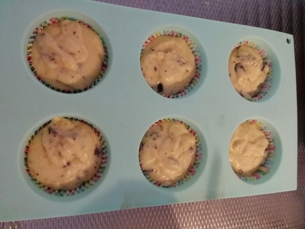 Banánové muffiny s kúskami čokolády (fotorecept) - obrázok 11