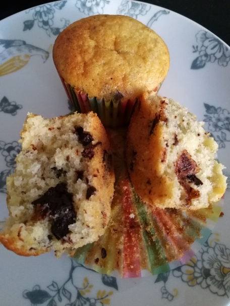 Banánové muffiny s kúskami čokolády (fotorecept) - obrázok 13