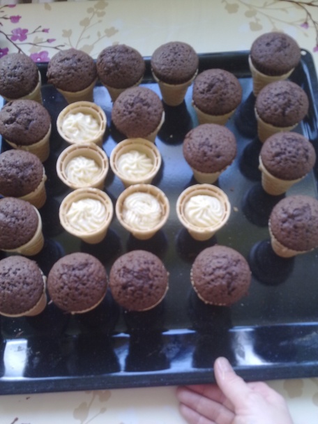 Zmrzlinkové muffinky s prekvapením (fotorecept) - obrázok 8