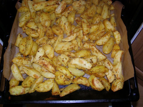 Hovädzia roštenka s ryžou a pečenými zemiakmi (fotorecept) - obrázok 4