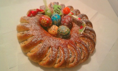 Veľkonočný plnený veniec - obrázok 9